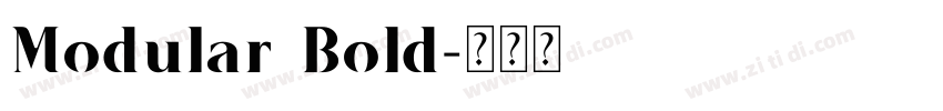 Modular Bold字体转换